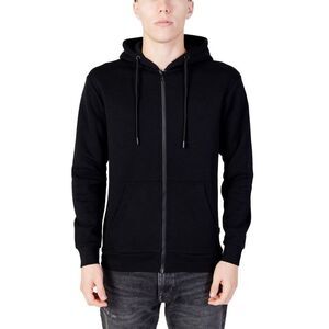 Jack Jones Black Polyester Men's Hoodie